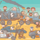 Illustration for article titled Mad Max, Harry Potter, Walking Dead, and More Are Adorably Badass in This Amazing Art